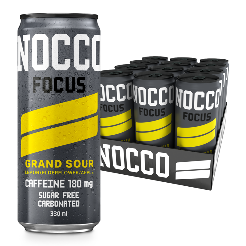 NOCCO Focus - 12 x 330ml Cans Grand Sour