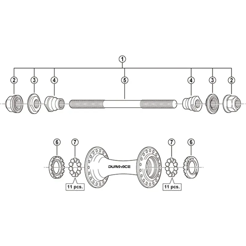 Shimano Spares 3/16-inch Ball Bearing 22-pack in Silver-1