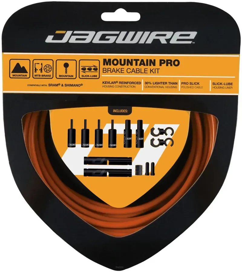 Jagwire Pro Mountain Brake Kit in Orange
