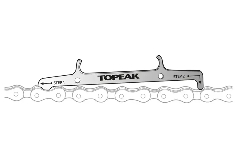 Topeak Chain Hook and Wear Indicator Tool in Silver