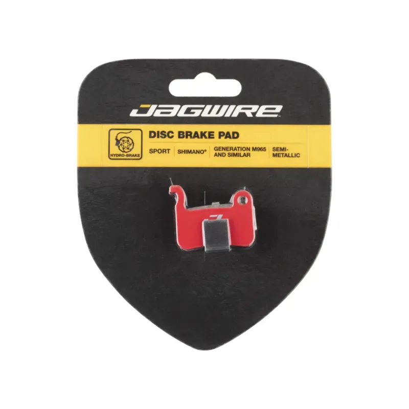 Jagwire DCA027 Sport Semi-Metallic Disc Brake Pads in Red-2