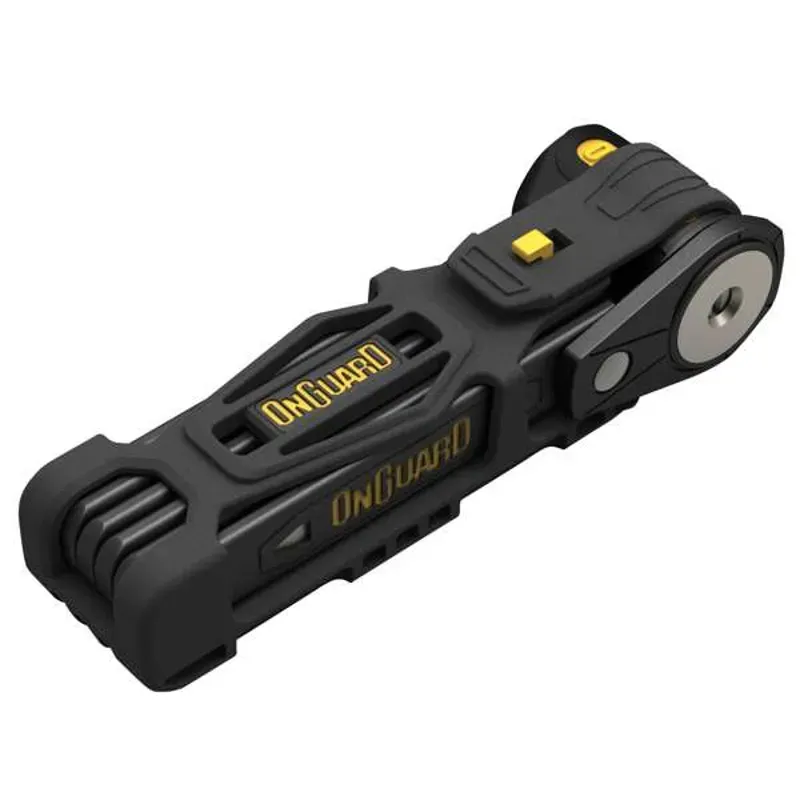 OnGuard K-9 Link Plate Key Lock 750mm in Black/Yellow-1