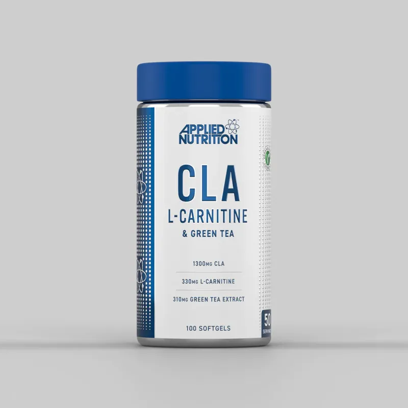 Applied Nutrition CLA L-Carnitine and Green Tea - 100 Soft Gels