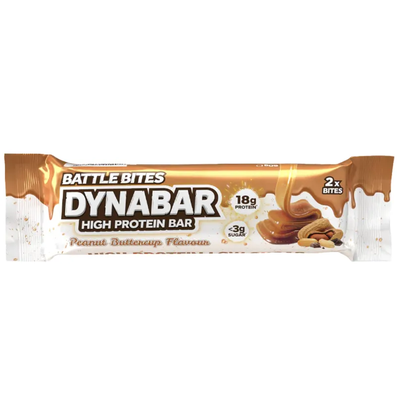 Battle Bites Dynabar High Protein Bar - 1 x 62g Peanut Buttercup