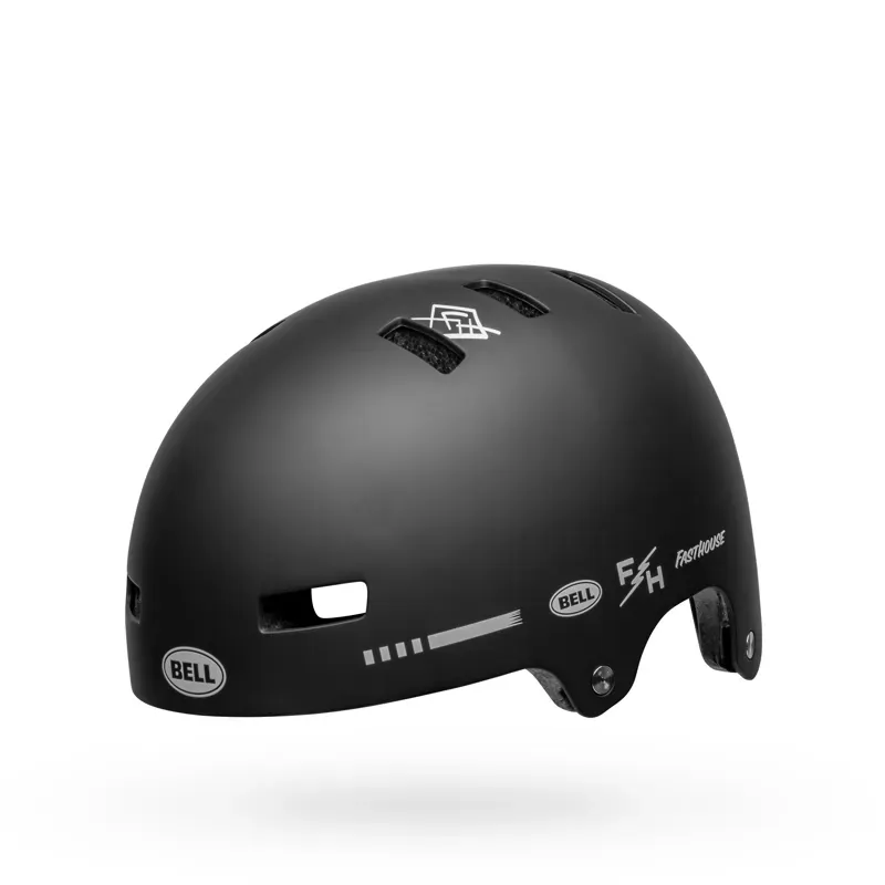 Bell Local BMX/Skate Helmet in Black/White Fasthouse