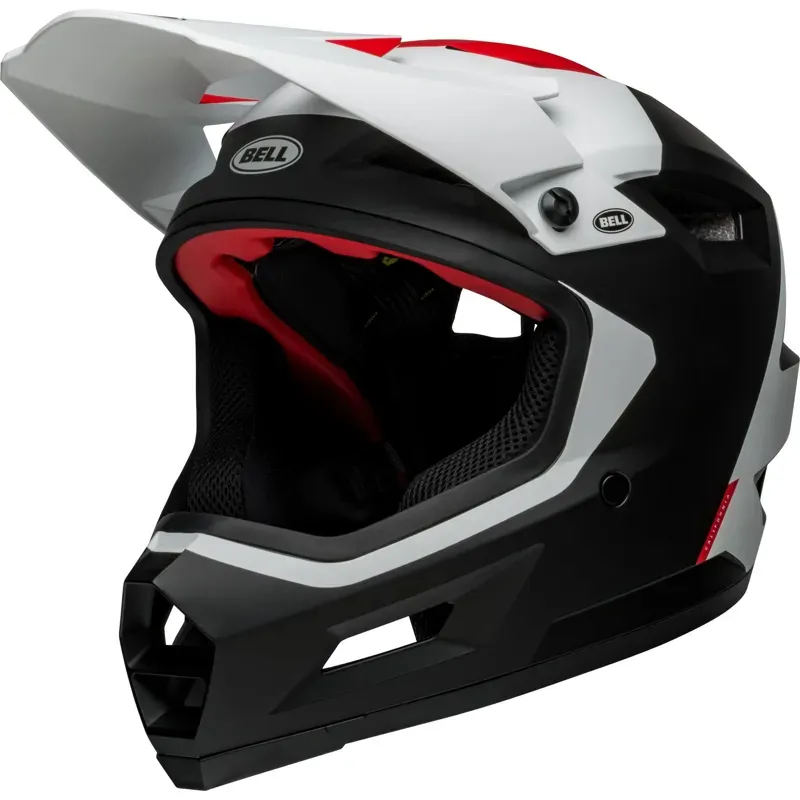 Bell Sanction 2 Dlx Mips Mtb Full Face Helmet in Deft Matte Black/White