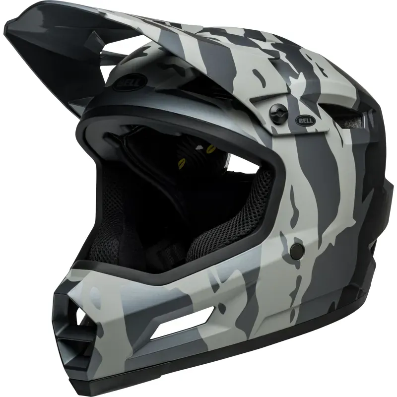 Bell Sanction 2 Dlx Mips Mtb Full Face Helmet in Ravine Matte Grey/Black