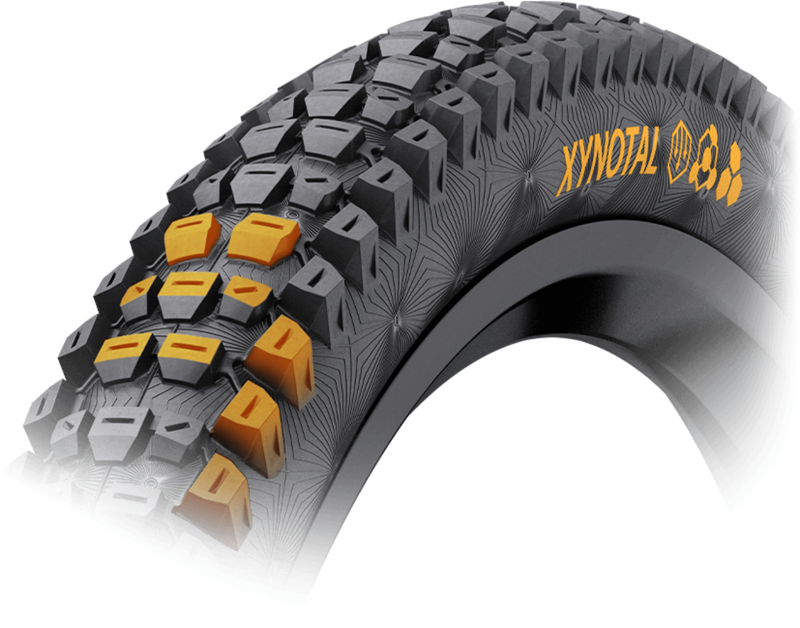 Continental Xynotal Downhill Foldable Soft Compound Tyre in Black-2