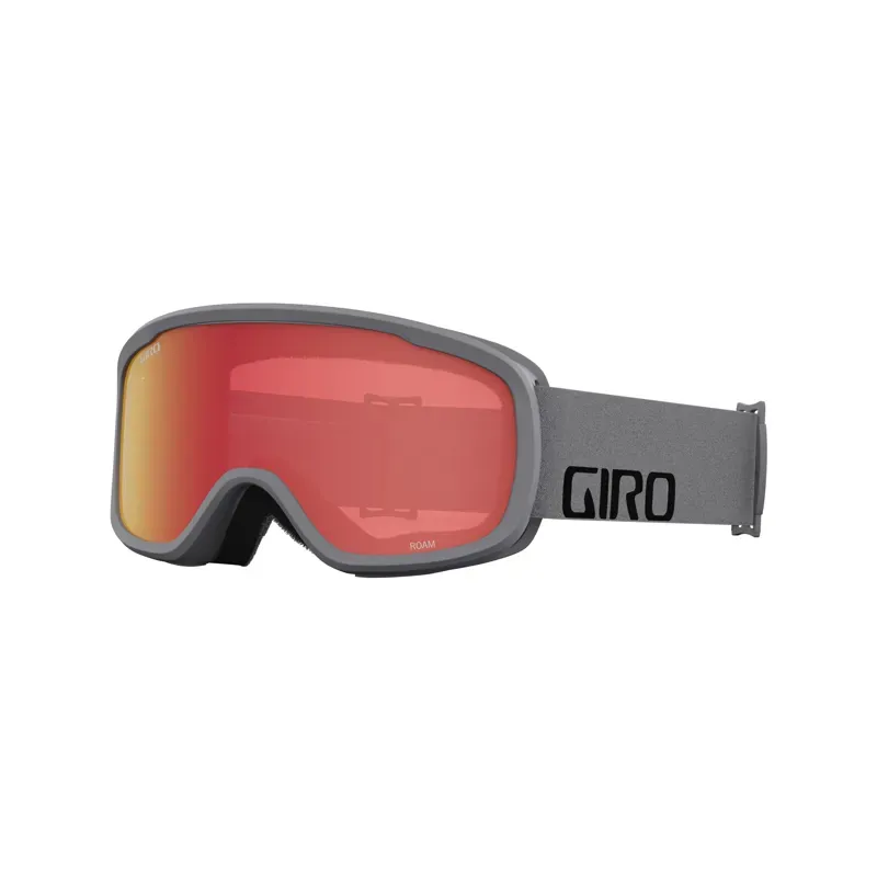 Giro Roam Snow Goggles in Grey Wordmark Amber/Yellow