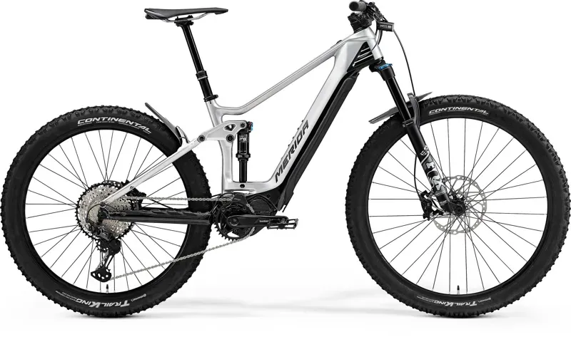 2021 Merida eOne-Forty 8000 Carbon Electric Mountain Bike in Silver