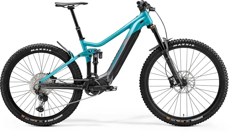 Merida eOne-Sixty 700 e-Mountain Bike in Teal/Grey