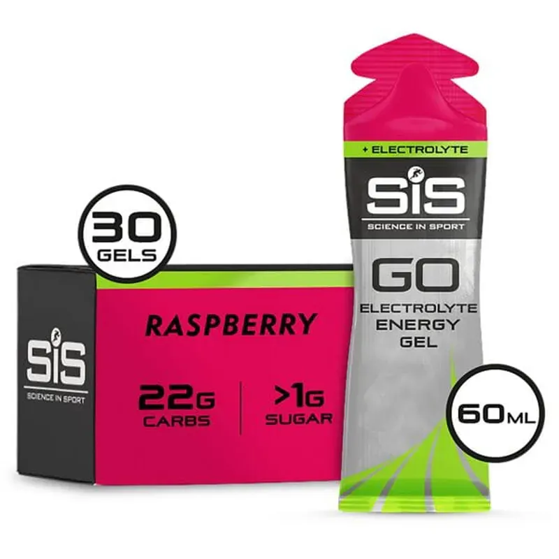 Science in Sport GO Isotonic 30 Pack Electrolyte Gel in Raspberry
