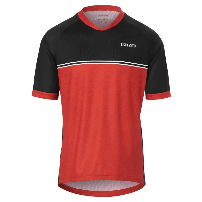 2021 Giro Men's Roust Short Sleeve MTB Jersey in Red