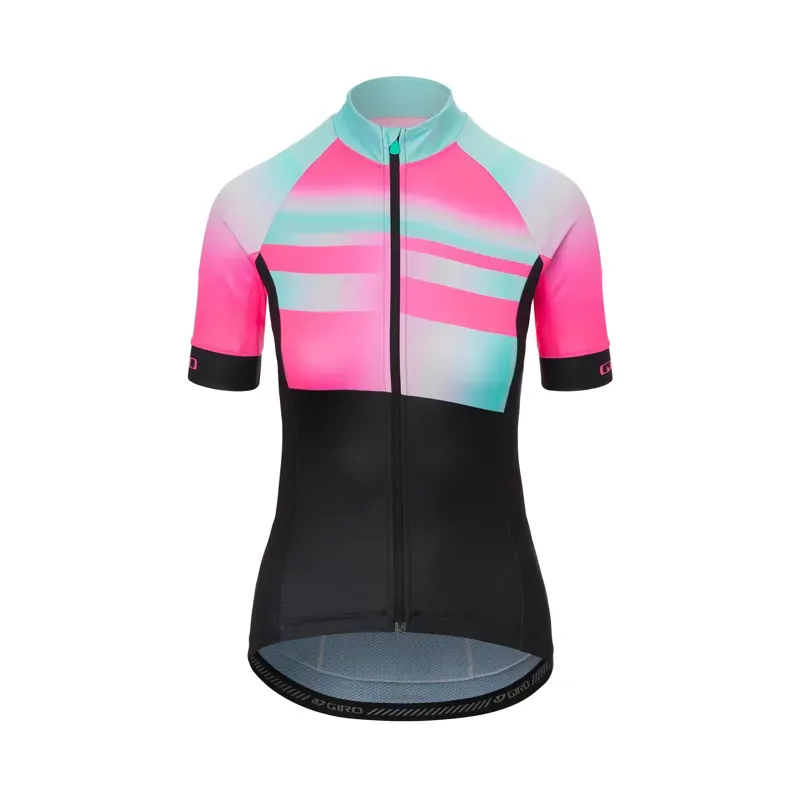 Giro Women's Chrono Sport Short Sleeve Jersey in Teal/Pink