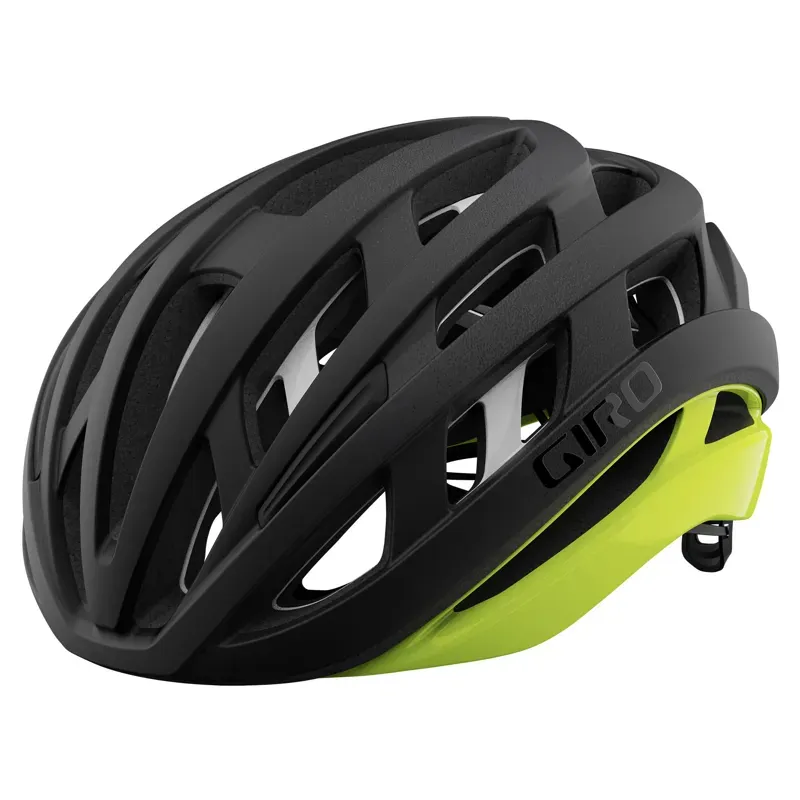 Giro Helios Spherical Road Helmet 2021: Matte Black/Highlight Yellow S 51- 55cm BLACK/HIGHLIGH s 51-55cm