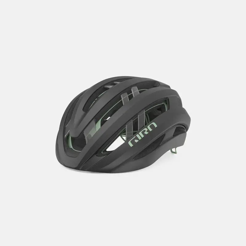 Giro Aries Spherical Helmet in Matte Metallic Coal/Spice Green