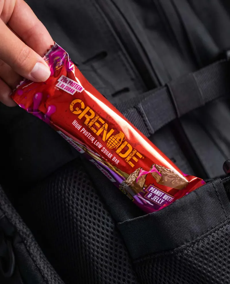 Grenade Bar - 1 x 60g Bar - Peanut Butter and Jelly