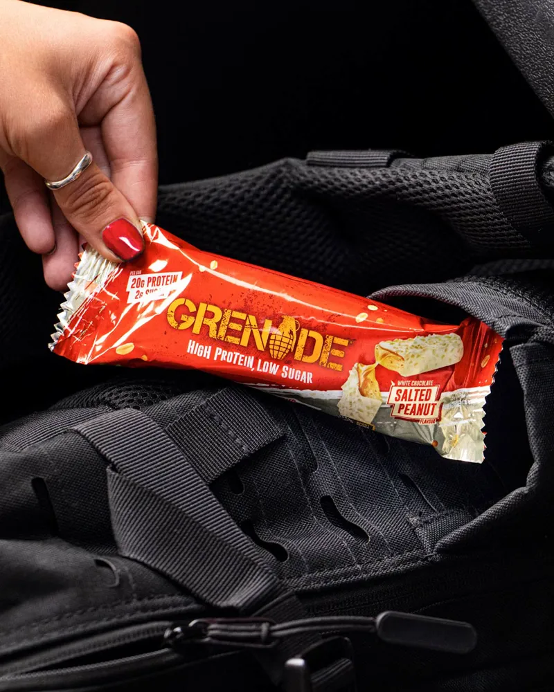 Grenade Bar - 1 x 60g Bar - White Chocolate Salted Peanut