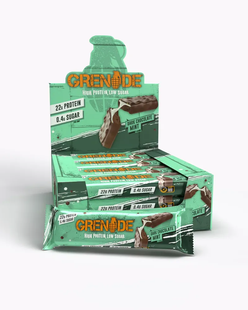 Grenade Bar - 12 x 60g Bars - Dark Chocolate Mint