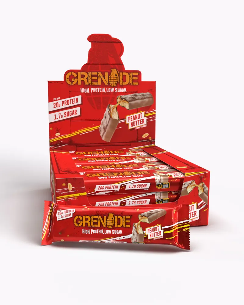 Grenade Bar - 12 x 60g Bars - Peanut Nutter