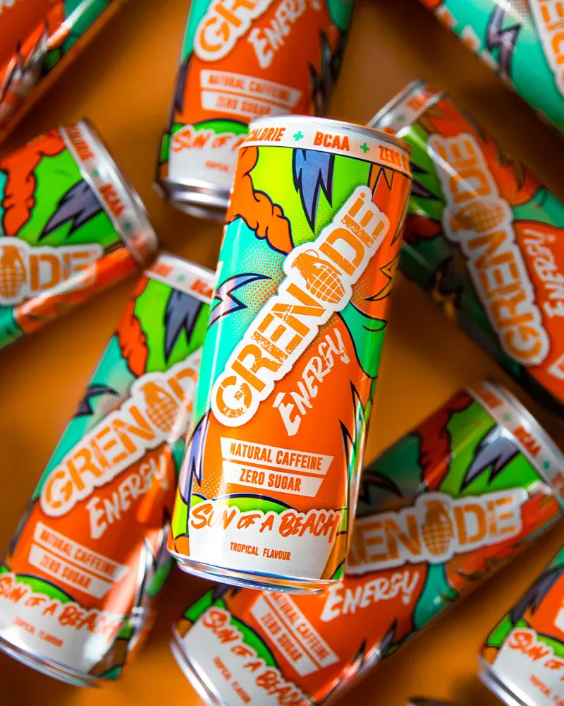 Grenade Energy Drink - 1 x 330ml Sun of a Beach