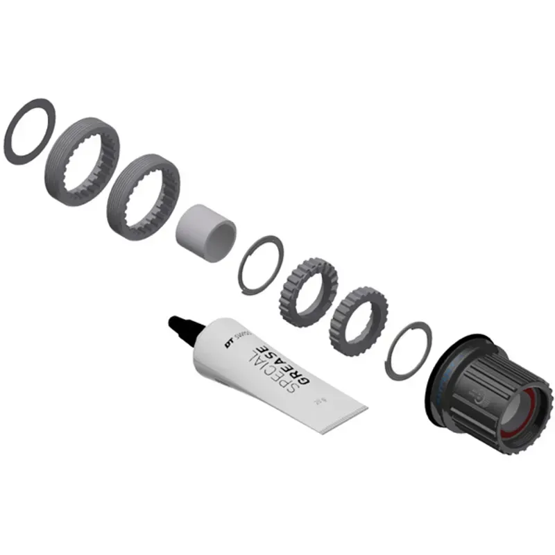 DT Swiss Pawl to Ratchet LN 18 Tooth Conversion Kit in Hybrid Steel Grey