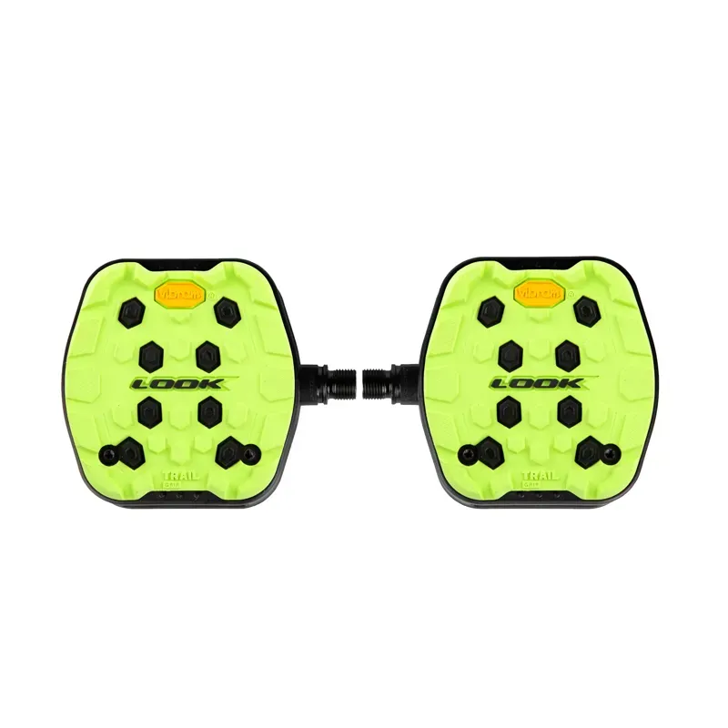 Look Trail Grip Flat Pedals in Lime