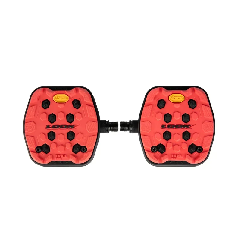 Look Trail Grip Flat Pedals in Red