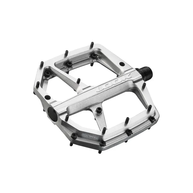 Look Trail Roc Plus Flat MTB Pedals in Silver-1