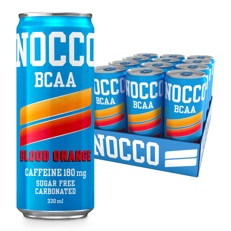 NOCCO BCAA - 12 x 330ml Cans - Blood Orange