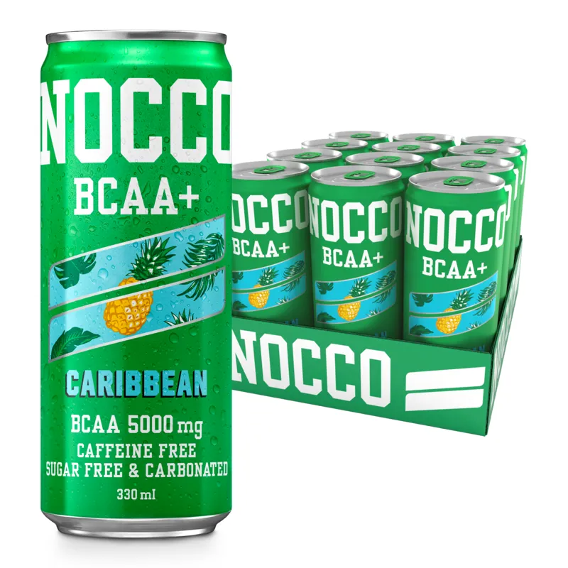 NOCCO BCAA+ - 12 x 330ml Cans - Caribbean
