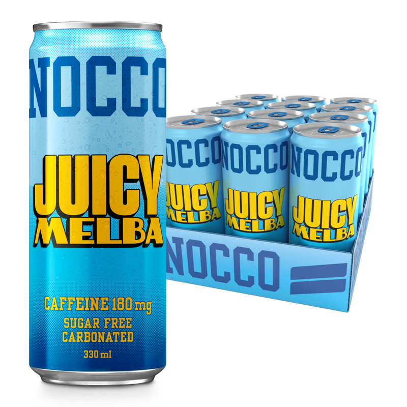 NOCCO BCAA - 12 x 330ml Cans - Juicy Melba