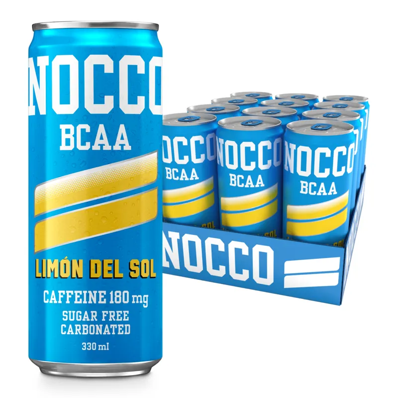 NOCCO BCAA - 12 x 330ml Cans - Limon Del Sol
