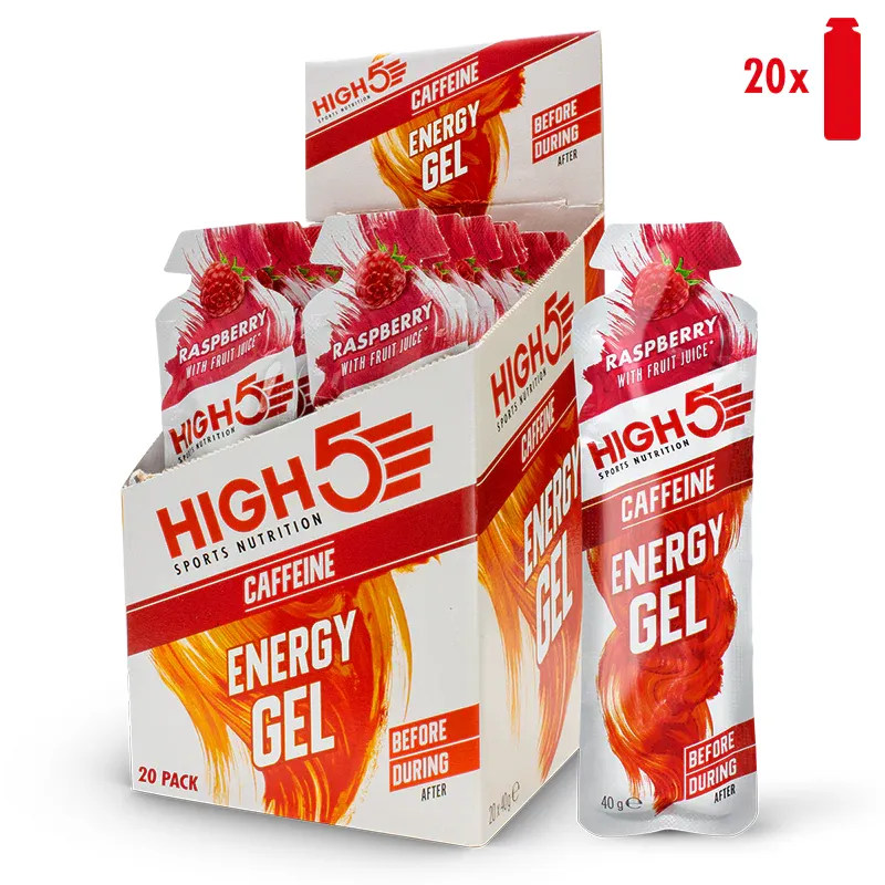 High5 Energy Gel Caffeine - 20 x 40g Gels --1