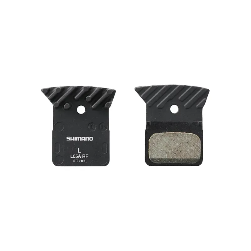 Shimano Spares BP-L05A-RF Resin DB Pad Alloy Back w/ Fin in Black-1