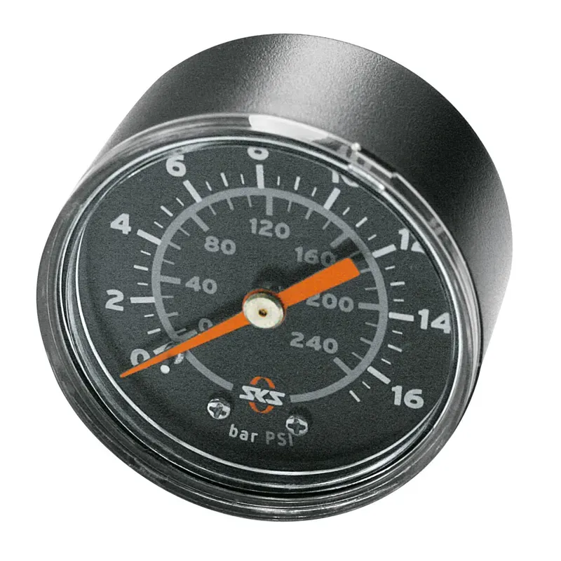 SKS Rennkompressor Pressure Gauge in Black
