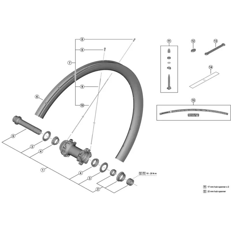 Shimano Spares TL-WHR92 Nipple Wrench 3.4mm in Silver-1