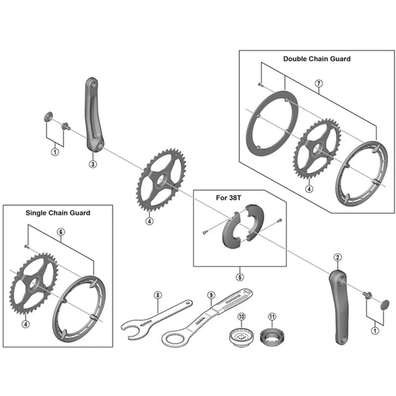Shimano Spares FC-E5010 Crank Arm Fixing Bolt-2