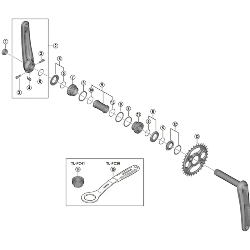 Shimano Spares FC-6100-1 32-tooth Chainring in Black-1