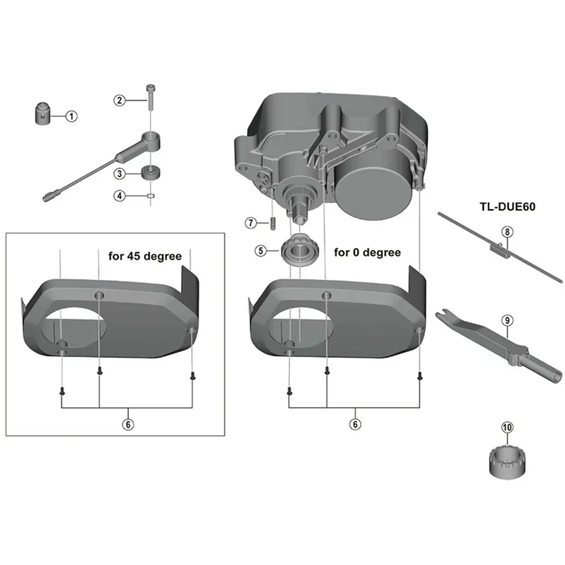 Shimano Spares DUE6000 M3x8mm Fixing Bolts Set-1