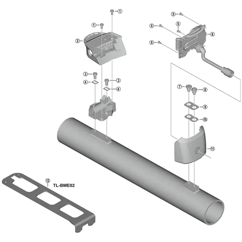 Shimano Spares BM-E8010 M3 Bolt Lower Case-1