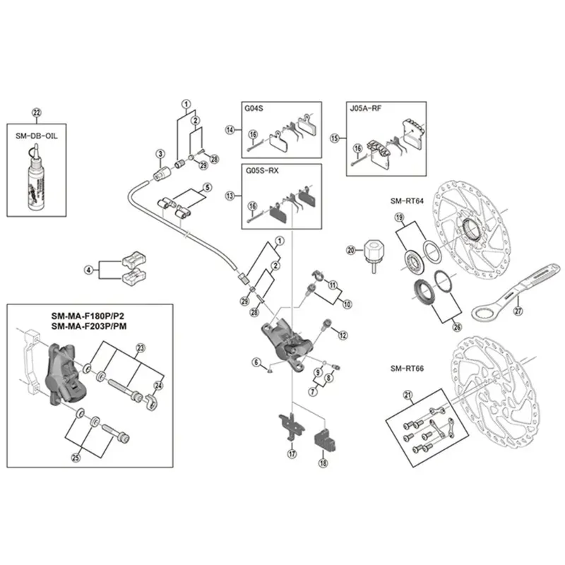 Shimano Spares BR-M615 Pad Spacer-1